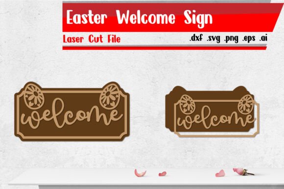 Download Easter Welcome Sign - Laser Cut Files - Cut files Collection