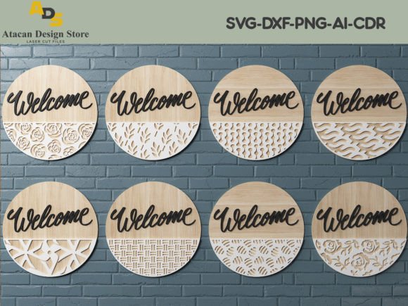 Download Door Hanger SVG Bundle / Laser Cut Files - Cut files Collection