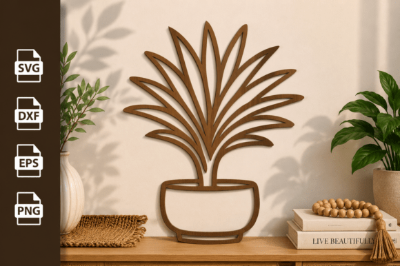 Download Potted Plant Tree Laser Cut Files Svg - Cut files Collection