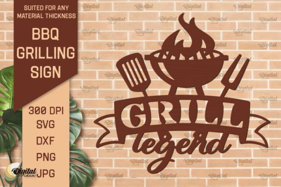 Download BBQ Grilling Sign SVG Laser Cut Files - Cut files Collection