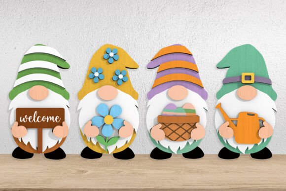 Download Spring Gnome Bundle Laser Cut Files - Cut files Collection