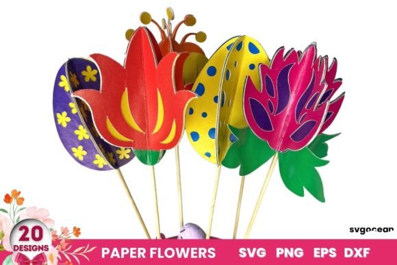 Download 3D Flowers SVG | Easter Cut Files - Cut files Collection