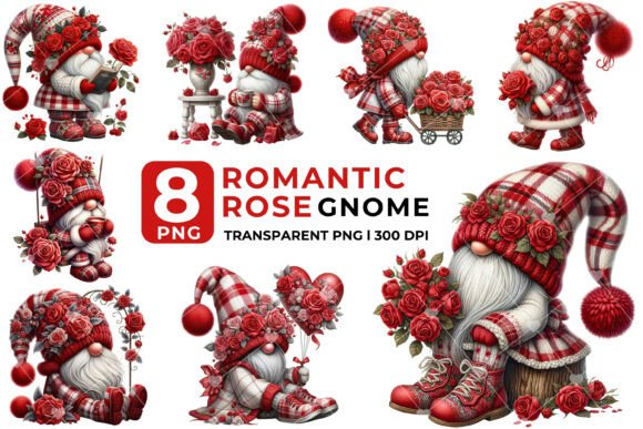 Download Valentine Rose Gnome PNG Clipart - Premium Resources