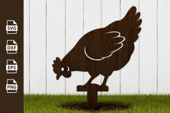 Download Chicken Garden Stake Laser Cut Files - Cut files Collection