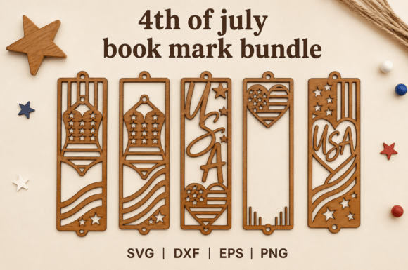 Download Patriotic Bookmark Laser Cut Files - Cut files Collection