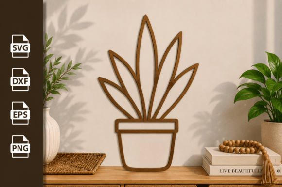 Download Potted Plant Tree Laser Cut Files Svg - Cut files Collection