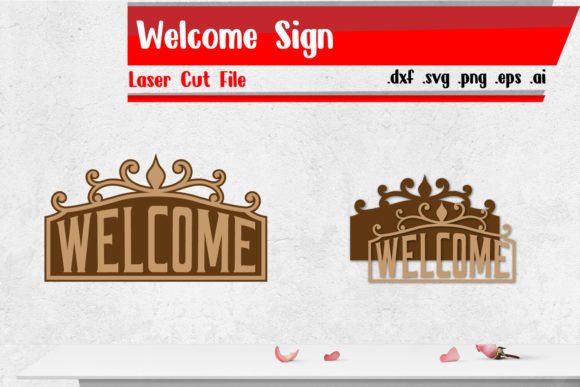 Download Welcome Sign Laser Cut Files - Cut files Collection
