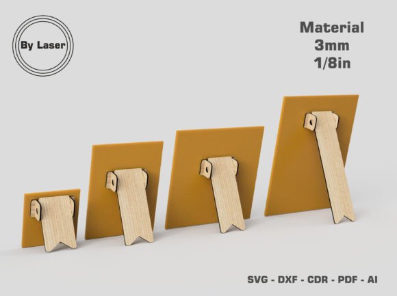 Download Easel Stand Backs Laser Cut Files SVG - Cut files Collection